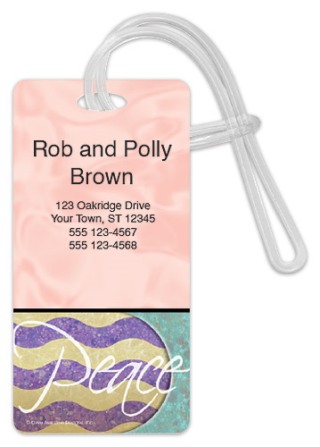 Peace Luggage Tag